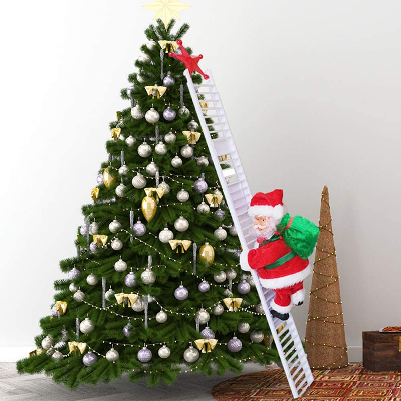 Brehn | 🎅Elektrischer Weihnachtsmann, der mit Musik die Leiter erklimmt