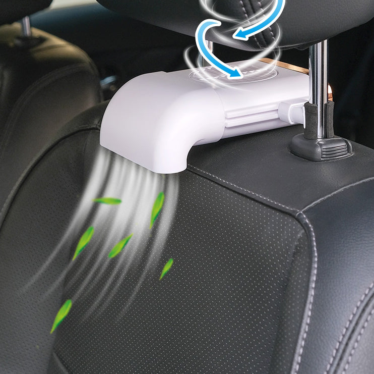 Multi-Funktions Mini-Auto Rücksitz Ventilator mit einstellbaren 3 Geschwindigkeiten, Mikro-USB Stromversorgung und einfacher Installation, kompatibel mit den meisten Autos | Brehn