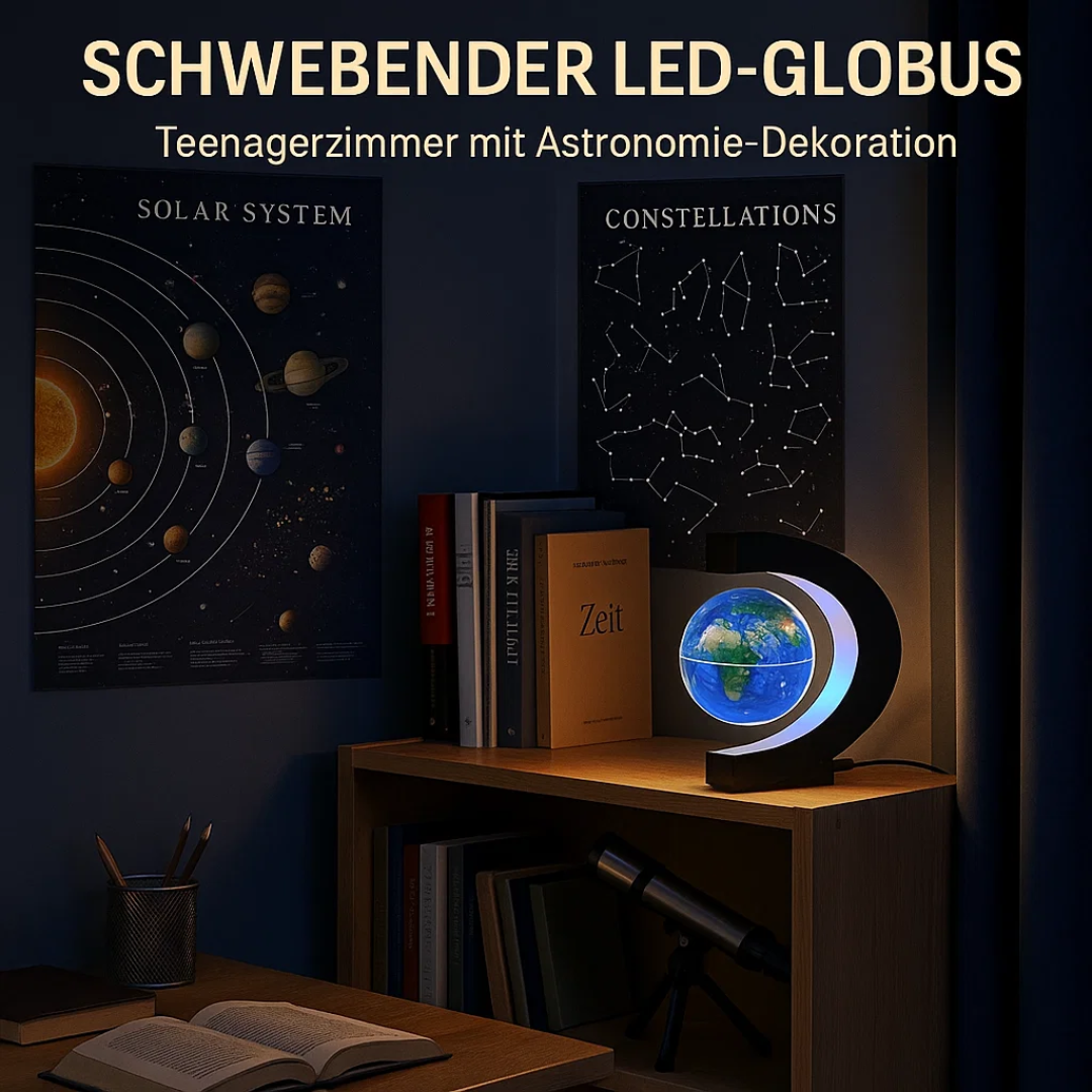 AstroGlobe LED-Weltkugel – Schwebende Globuslampe mit Magnetaufhängung