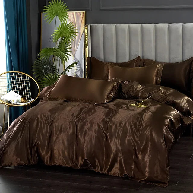Brehn | Luxuriöses Seiden-Satin-Bettwäsche-Set - SilkElegance