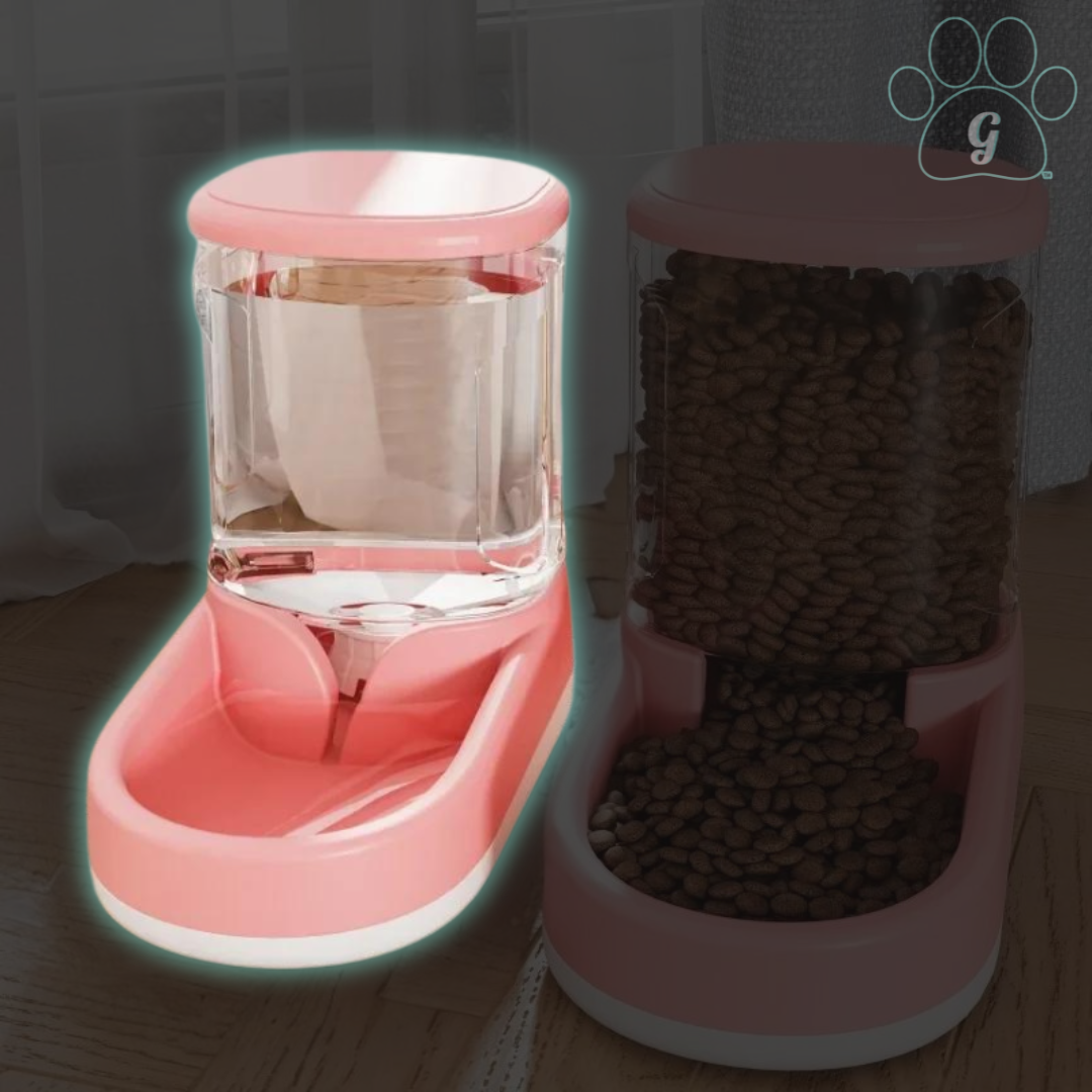 PET 3.8L Automatischer Schwerkraft-Tierfutterspender oder Wasserspender