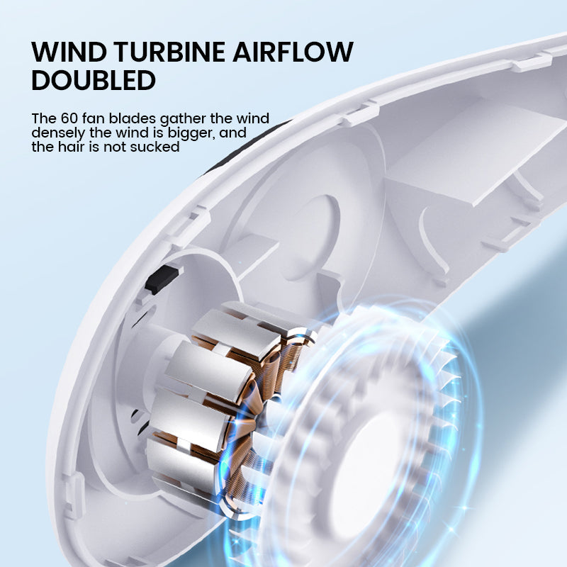 Wiederaufladbarer flügelloser tragbarer Halsventilator | Brehn