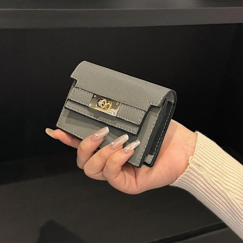 Brehn | Minimalist PU-Leder Reißverschluss Kartenhalter