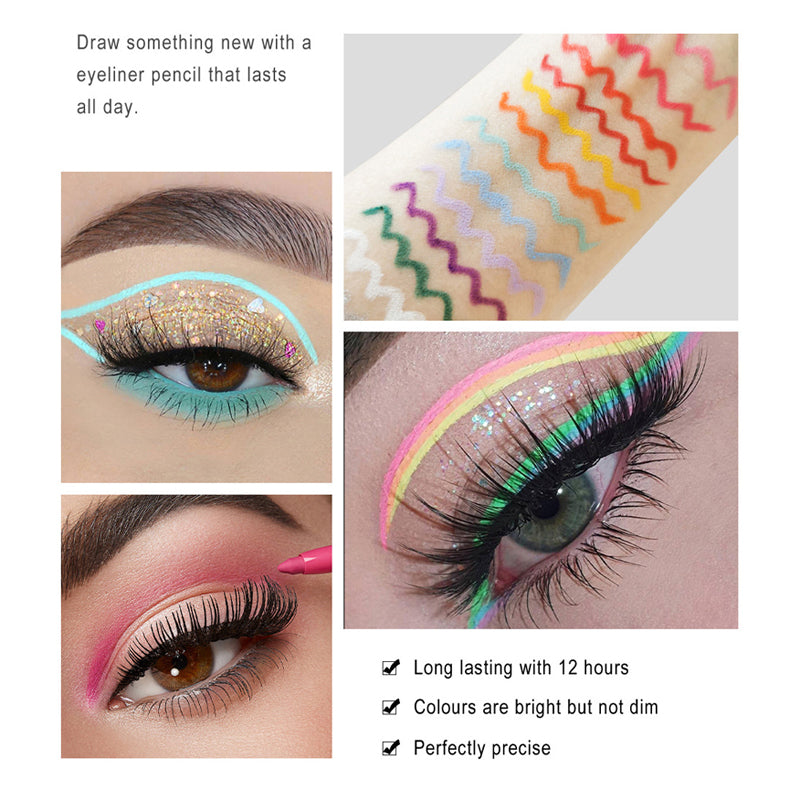 20 PCS Buntes Eyeliner Stift Set | Brehn