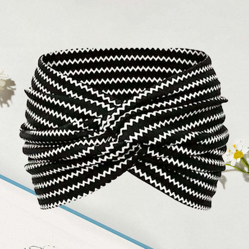 Brehn | Vintage-Stil Breites Batik-Haarband