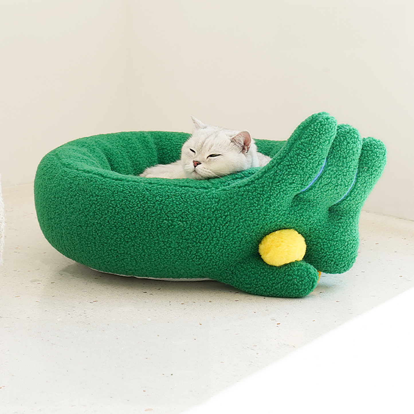 Pawsome Gesture Haustierbett Bequem Plüsch Hund Katze Bett Abnehmbares Kissen | Brehn