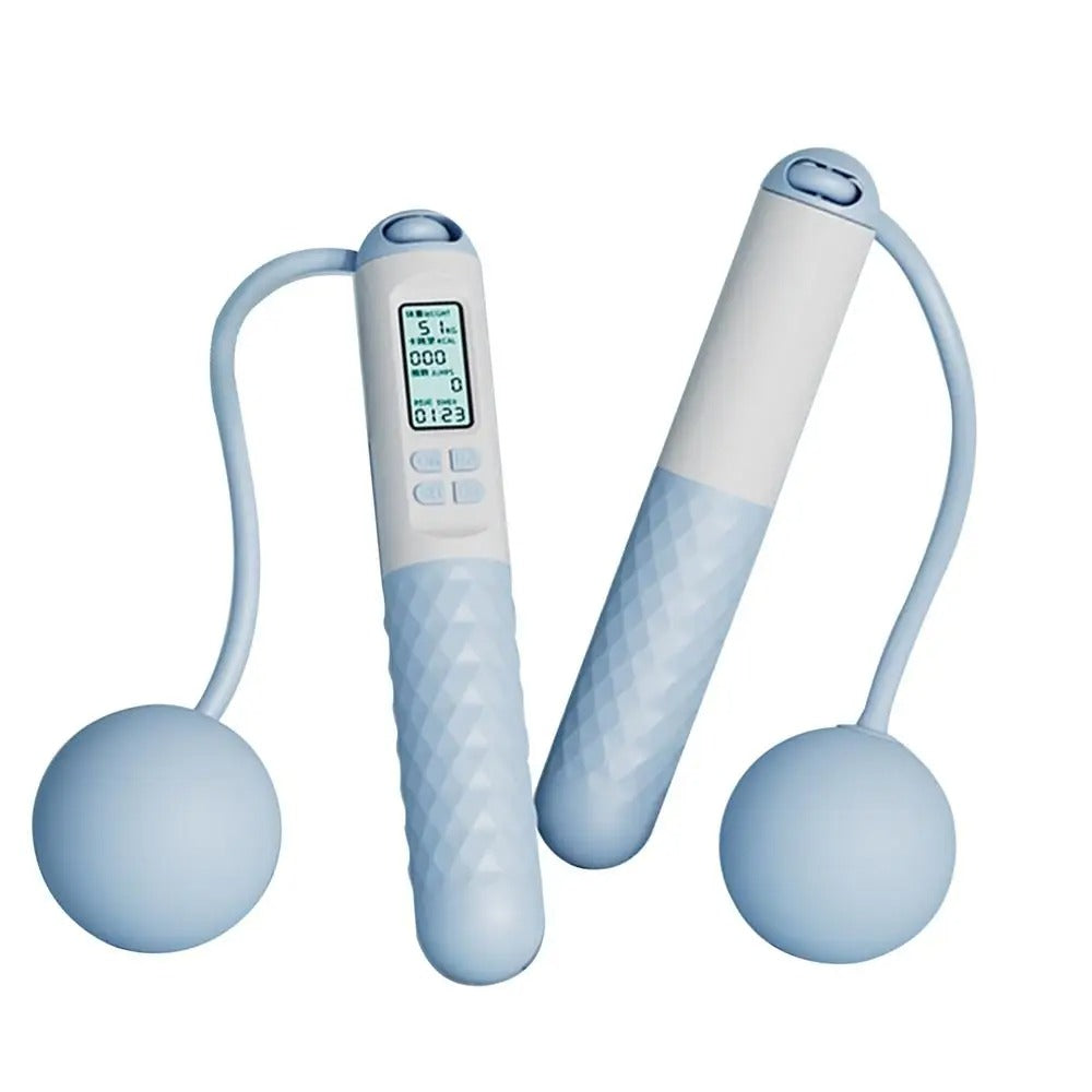 Kabelloses Springseil mit Zähler – Beschwerte Griffe für Home-Cardio-Workouts | Brehn