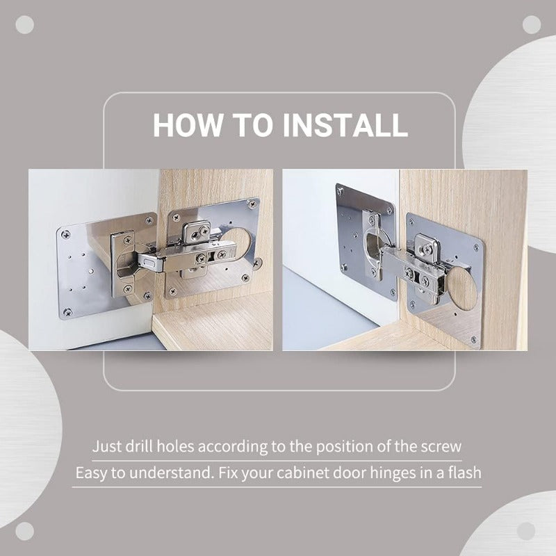 Brehn | HingeSaver Edelstahl Schrank Scharnier Reparaturset