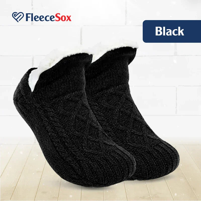 Brehn | Fleecegefütterte rutschfeste Thermosocken