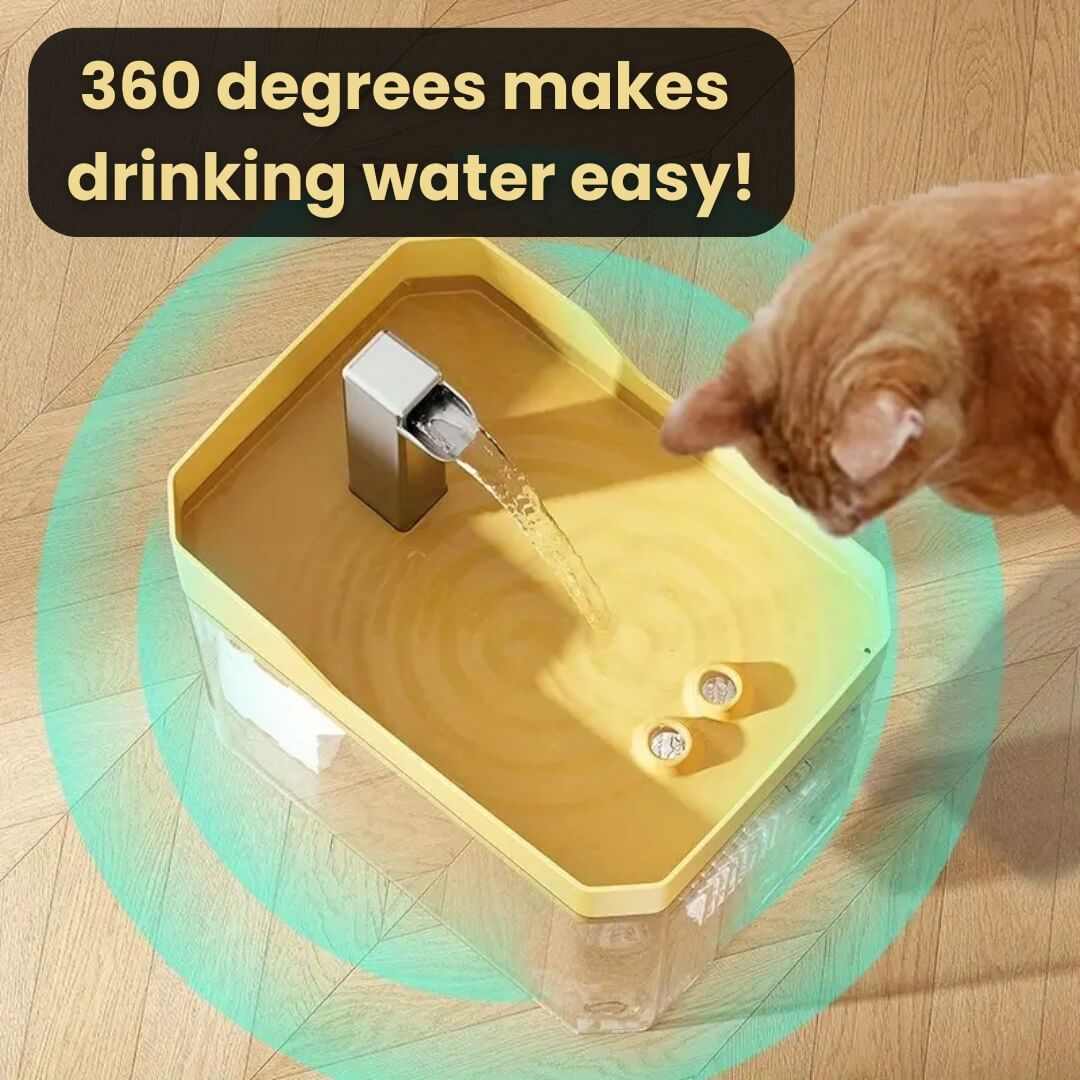 Katzen-Trinkbrunnen 360° Sensor 1,5 L leise | Brehn