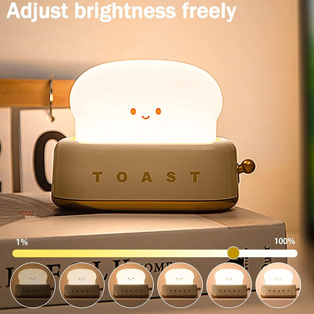 USB-Lade-LED-Brot-Nachtlicht mit Dimmfunktion und Timer | Brehn