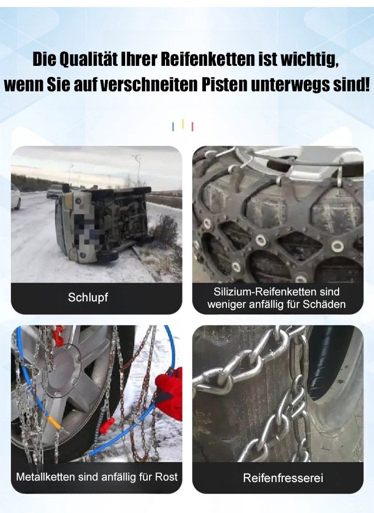 Rutschfeste Stahlkette | Ultimativer Autoschutz | Brehn