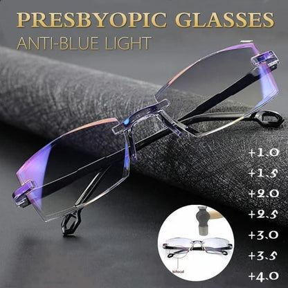 Neue Saphir-Lesebrille mit hoher Härte, Blaulichtfilter und doppelter Nutzungsmöglichkeit