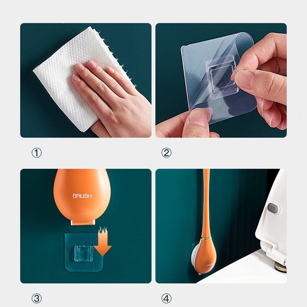 Brehn | 🔥Moderne flexible Silikon-Toilettenbürste