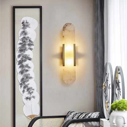 Moderne Marmor Nachttisch Wandleuchte - Elegante Wandarmatur | Brehn
