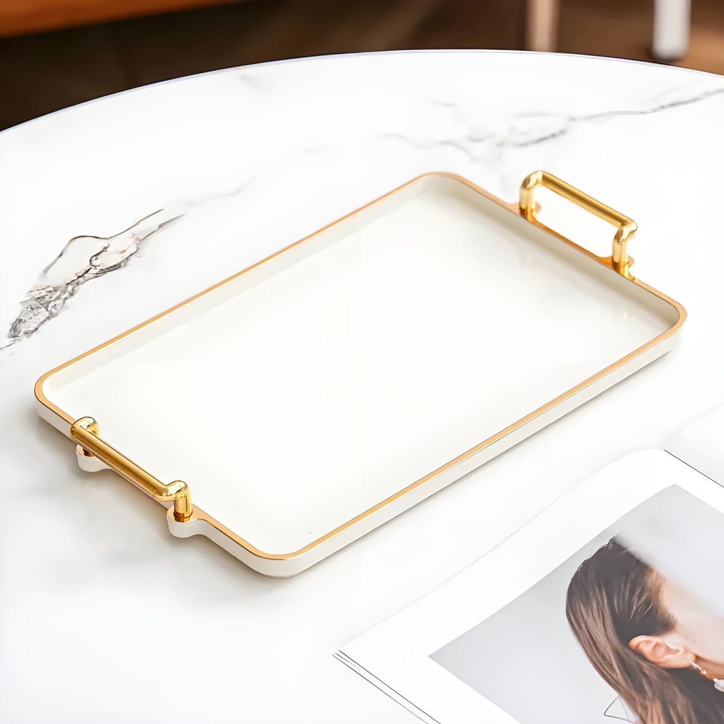 Elegante Luxus Aufbewahrungsschale zur Organisation von Wohnessentials | Brehn