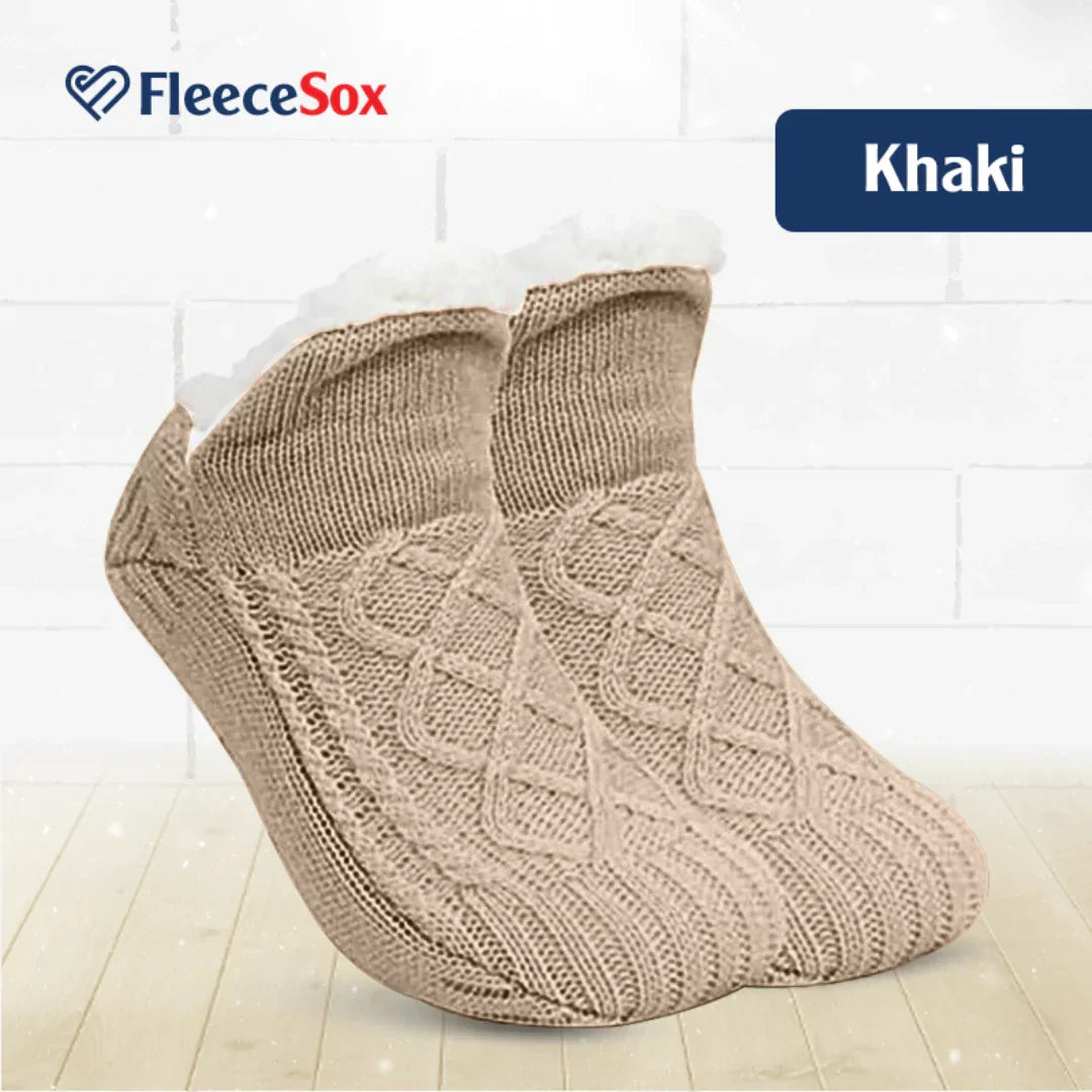 Brehn | Fleecegefütterte rutschfeste Thermosocken