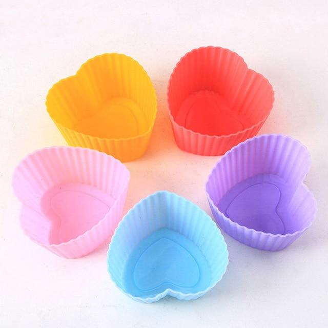 6pcs Muffin Kuchen Wiederverwendbare Silikon Backform | Brehn