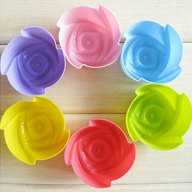 6pcs Muffin Kuchen Wiederverwendbare Silikon Backform | Brehn