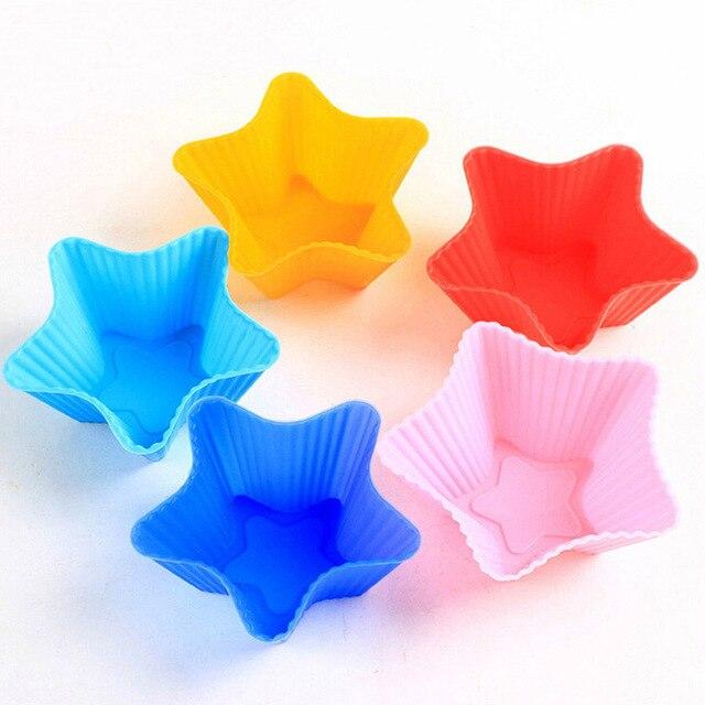 6pcs Muffin Kuchen Wiederverwendbare Silikon Backform | Brehn
