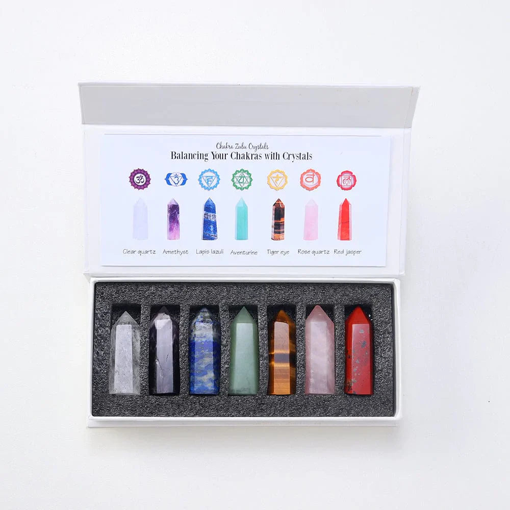 7 Chakra Steine Set Geschenk | Brehn