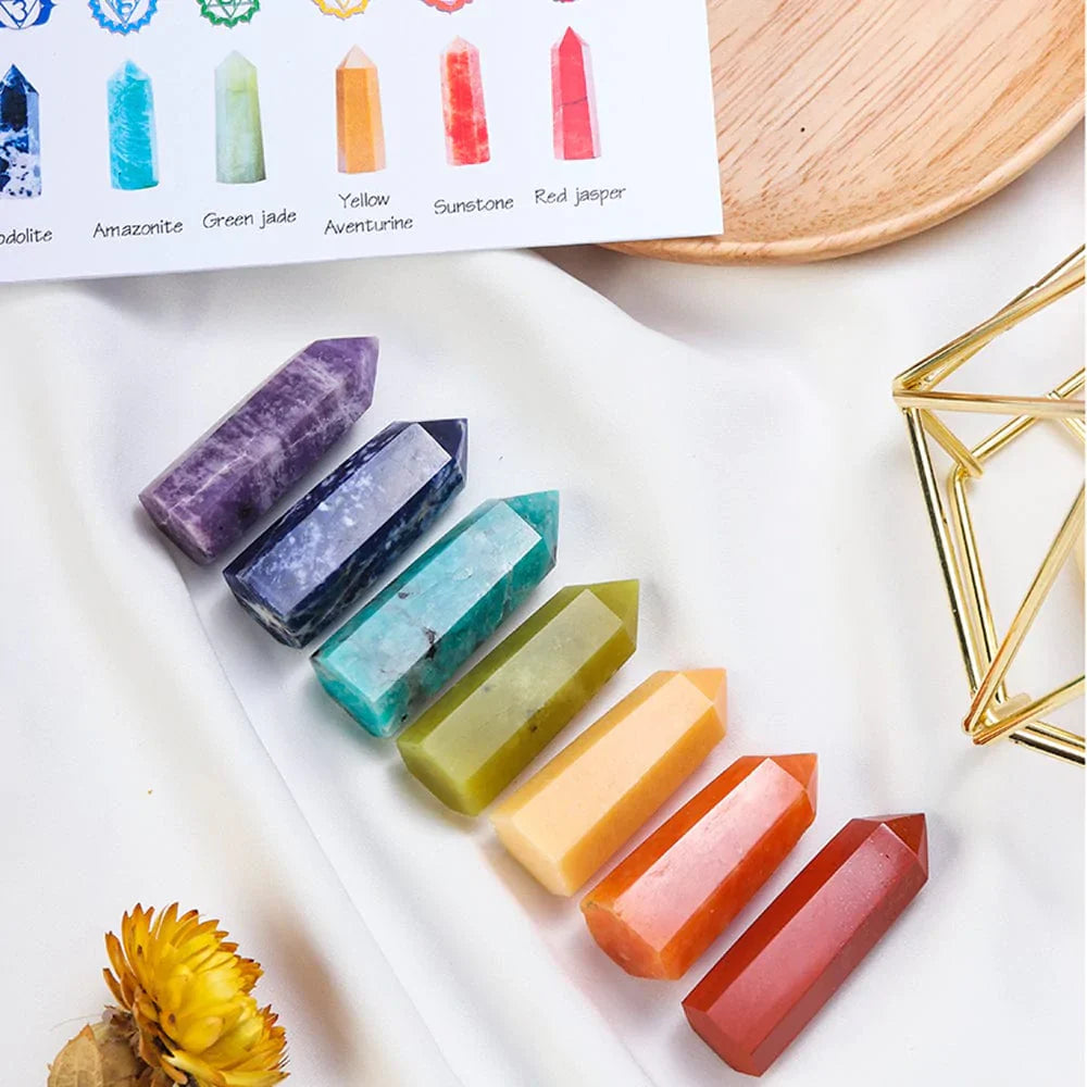 7 Chakra Steine Set Geschenk | Brehn
