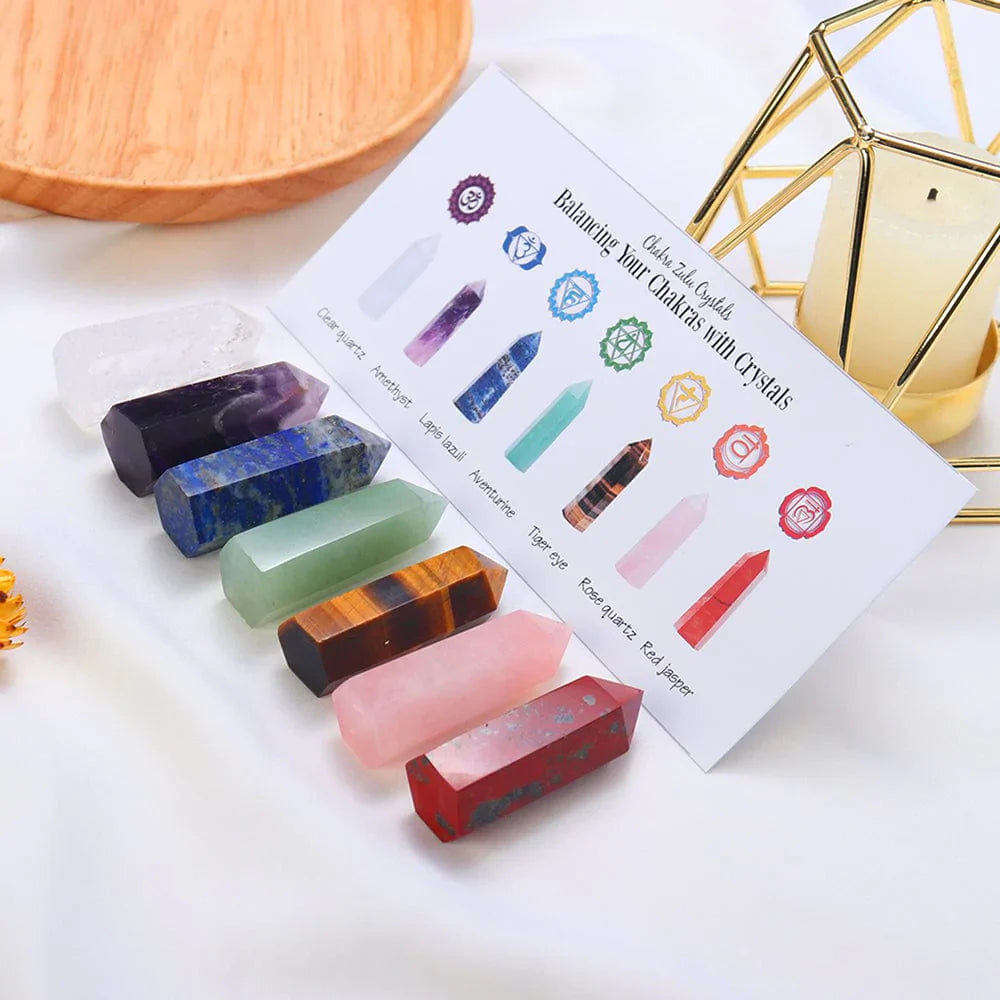7 Chakra Steine Set Geschenk | Brehn