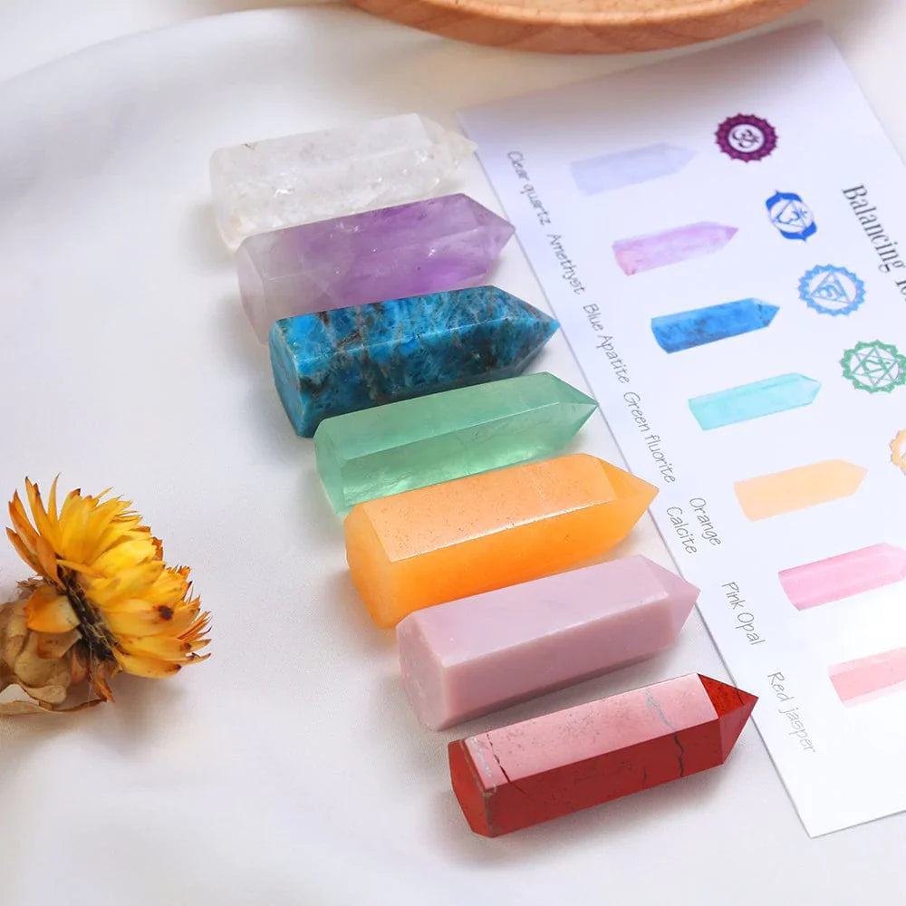 7 Chakra Steine Set Geschenk | Brehn