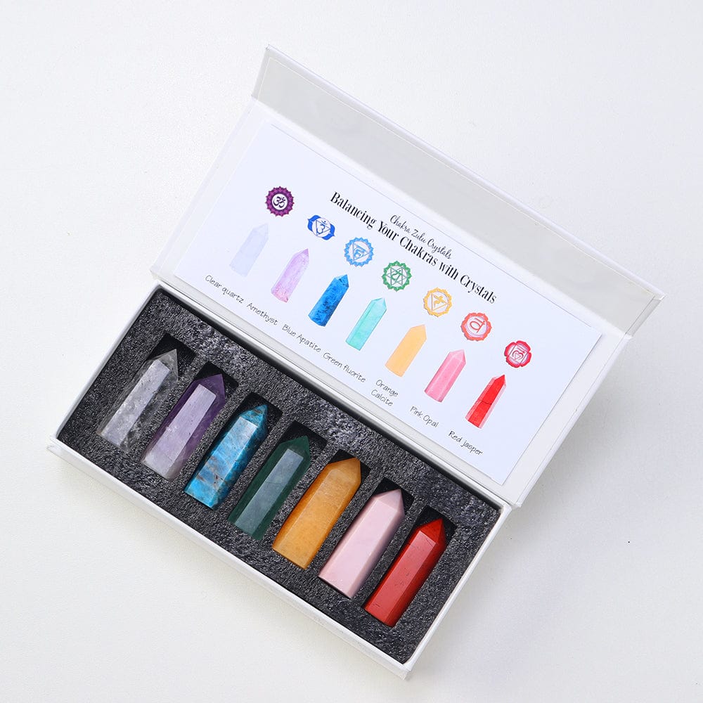 7 Chakra Steine Set Geschenk | Brehn
