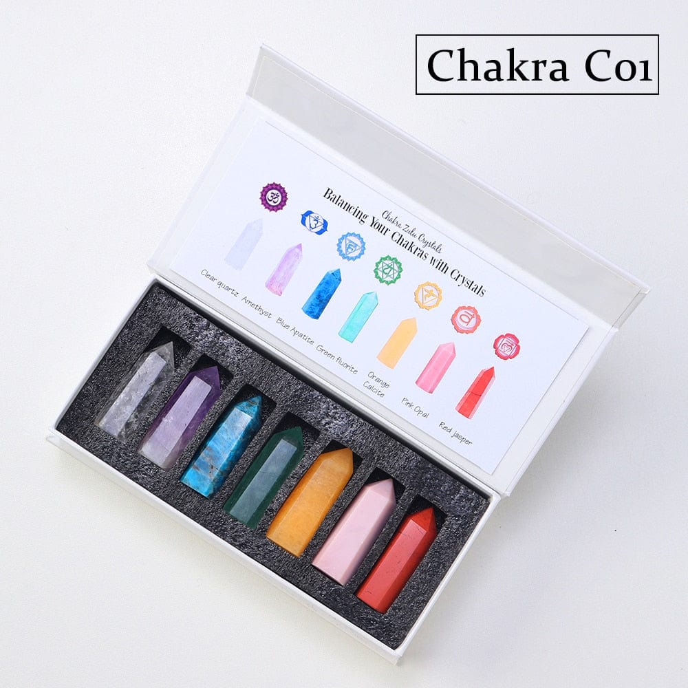 7 Chakra Steine Set Geschenk | Brehn