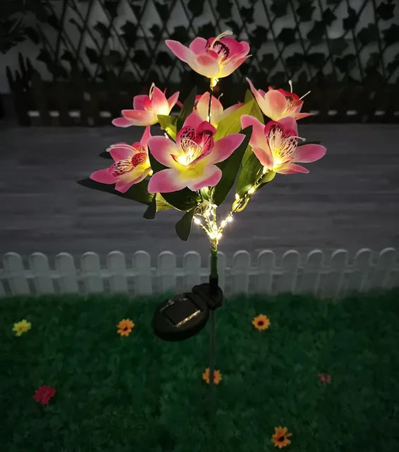 Brehn | Moderne Outdoor-Solarbeleuchtung mit 7 Blumen