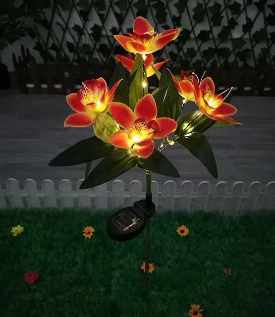 Brehn | Moderne Outdoor-Solarbeleuchtung mit 7 Blumen