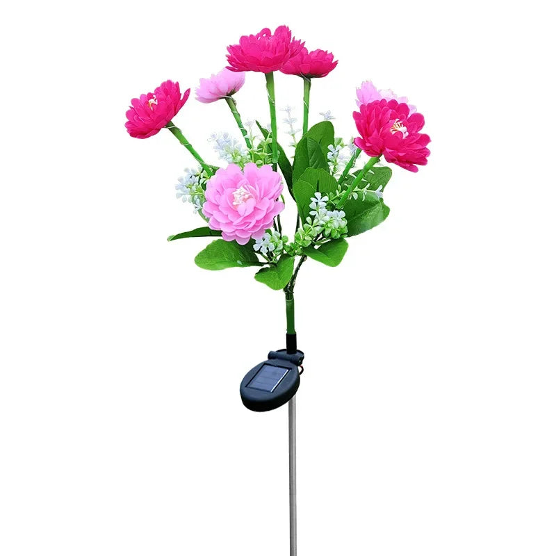 Brehn | Moderne Outdoor-Solarbeleuchtung mit 7 Blumen