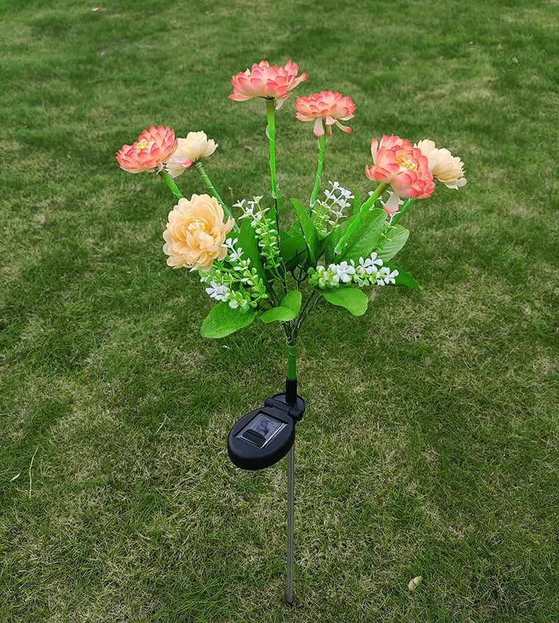 Brehn | Moderne Outdoor-Solarbeleuchtung mit 7 Blumen