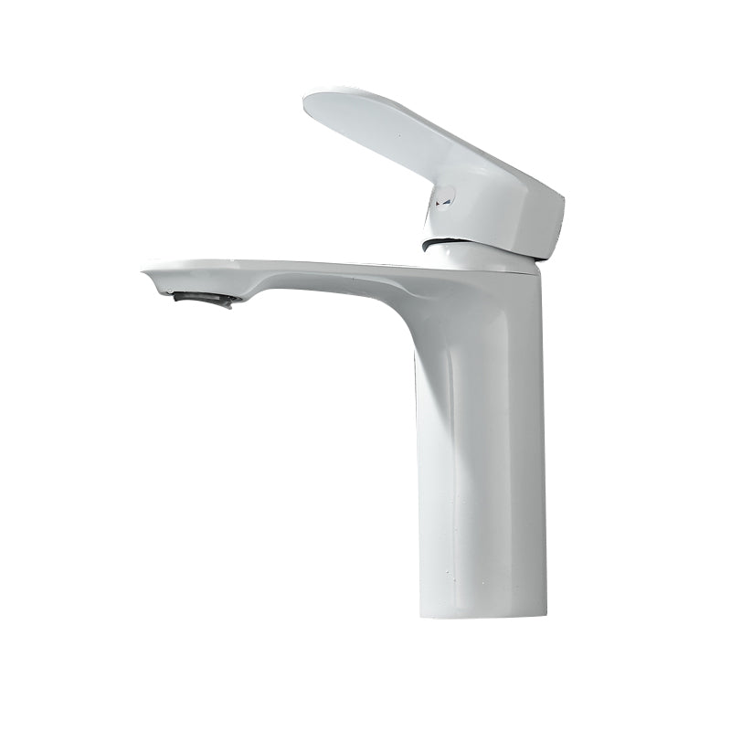 Badezimmer Waschbecken Wasserhahn Hebelgriff Messing Monochrom Badezimmer Wasserhahn