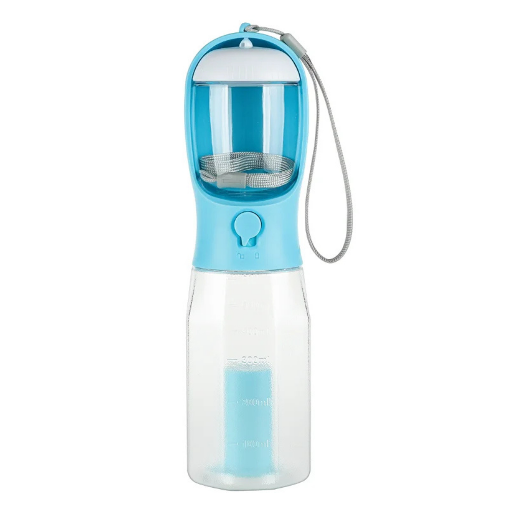 TrailBuddy™ – 3-in-1 Hunde-Trinkflasche mit Futterbox | Brehn