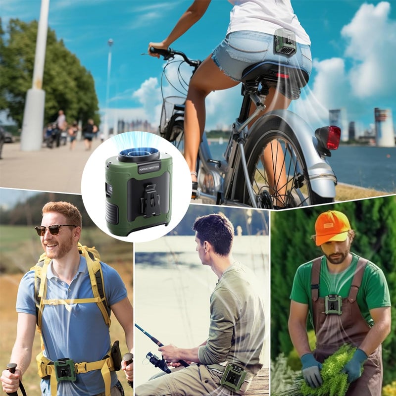 AirBelt Hände-freier Gürtelventilator USB | Brehn