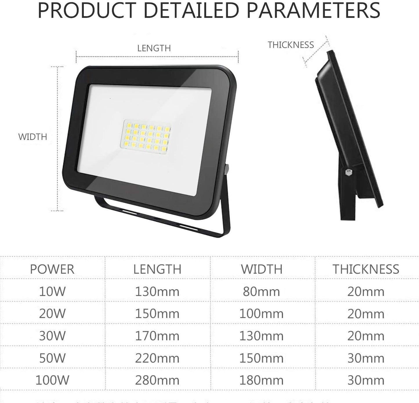 5X LED Fluter Außen Scheinwerfer Außenstrahler | Brehn