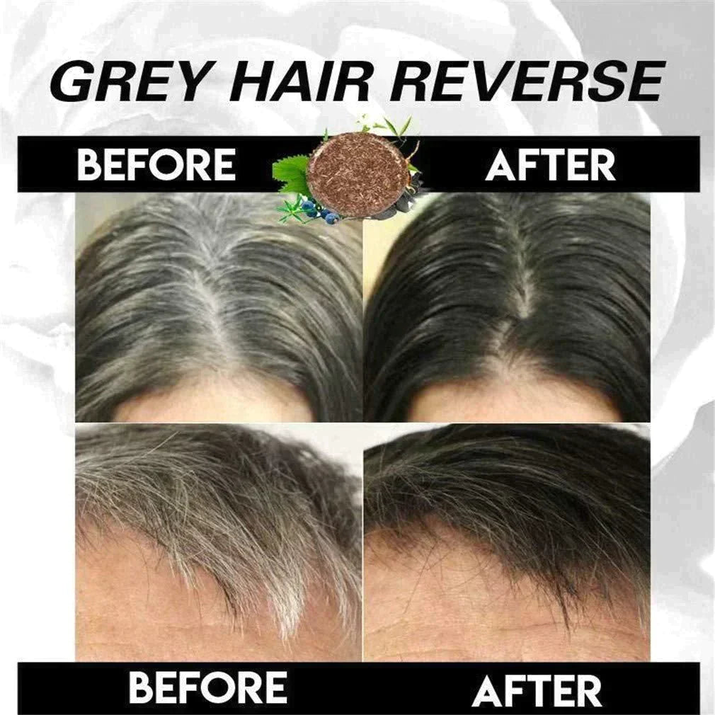 Brehn | Black Hair Dye Shampoo | 3-in-1 Ayurveda-Formel: Färben, Pflegen & Reinigen | Natürliche Grauhaarabdeckung in 5 Minuten | Ammoniakfrei & Schonend