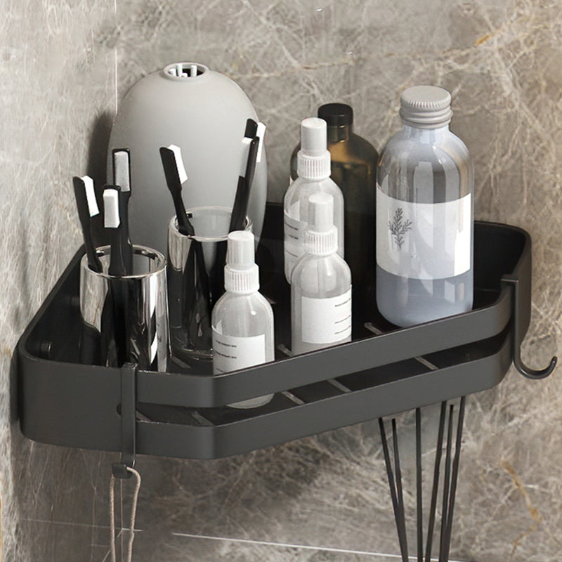 Modern 2/3-teiliges Badezimmer-Set Edelstahl Dreieckige Badregal aus Aluminium