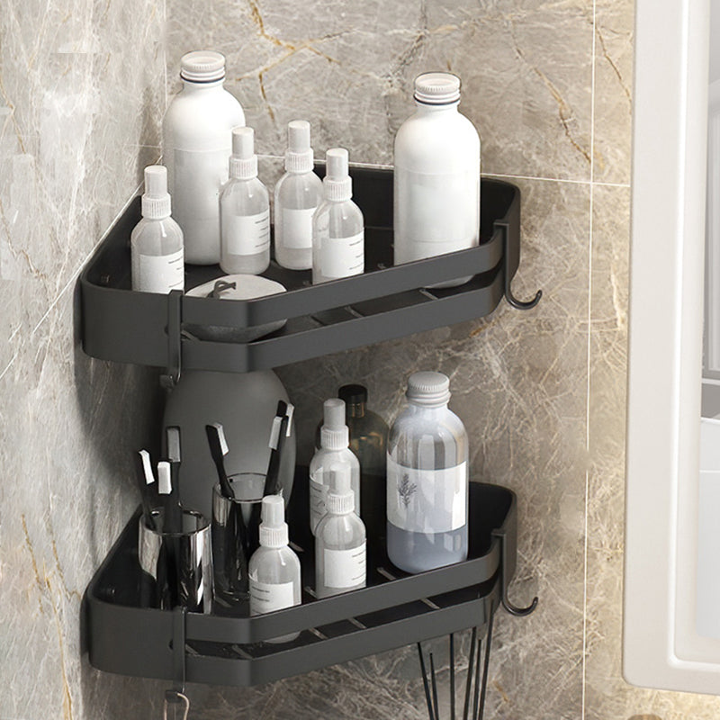 Modern 2/3-teiliges Badezimmer-Set Edelstahl Dreieckige Badregal aus Aluminium