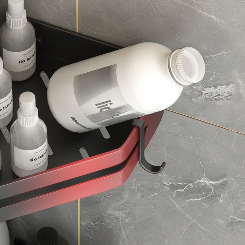 Modern 2/3-teiliges Badezimmer-Set Edelstahl Dreieckige Badregal aus Aluminium