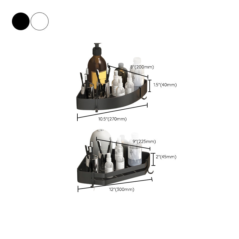 Modern 2/3-teiliges Badezimmer-Set Edelstahl Dreieckige Badregal aus Aluminium