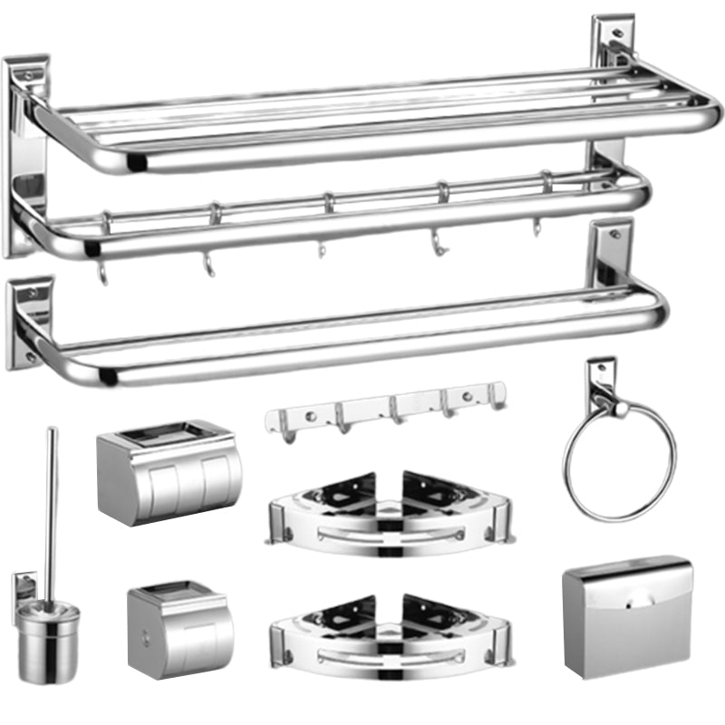 Silber zeitgenössische Badezimmeraccessoires als Einzelstücke oder als Set