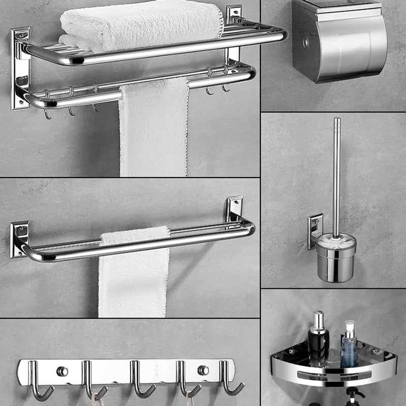 Silber zeitgenössische Badezimmeraccessoires als Einzelstücke oder als Set