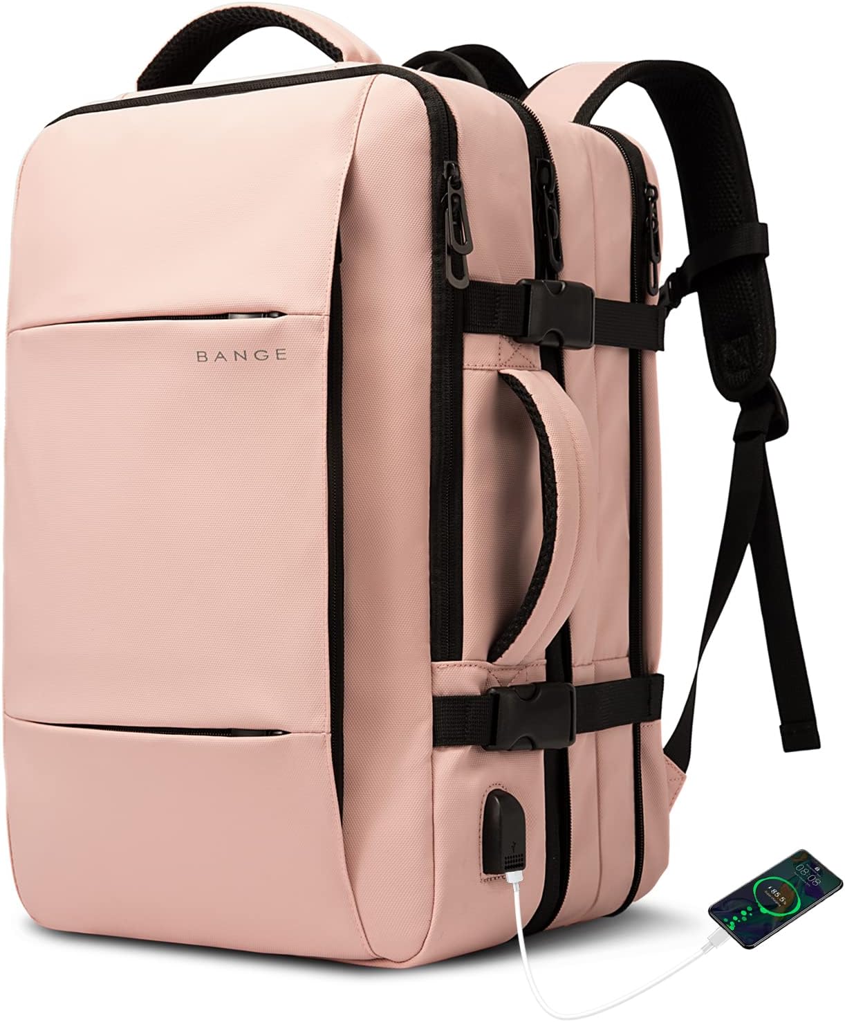 Erweiterbarer 26–45L wasserdichter Reisen-Rucksack mit Laptop-Fach & Duffle-Trage | Brehn