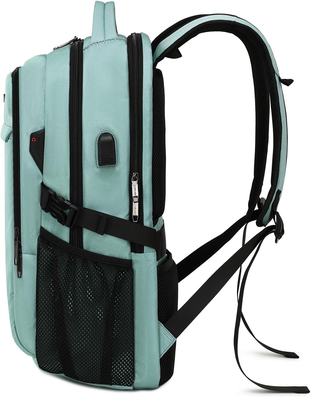 Wasserabweisender Reise-Laptop-Rucksack mit USB-Anschluss & organisierter Aufbewahrung | Brehn