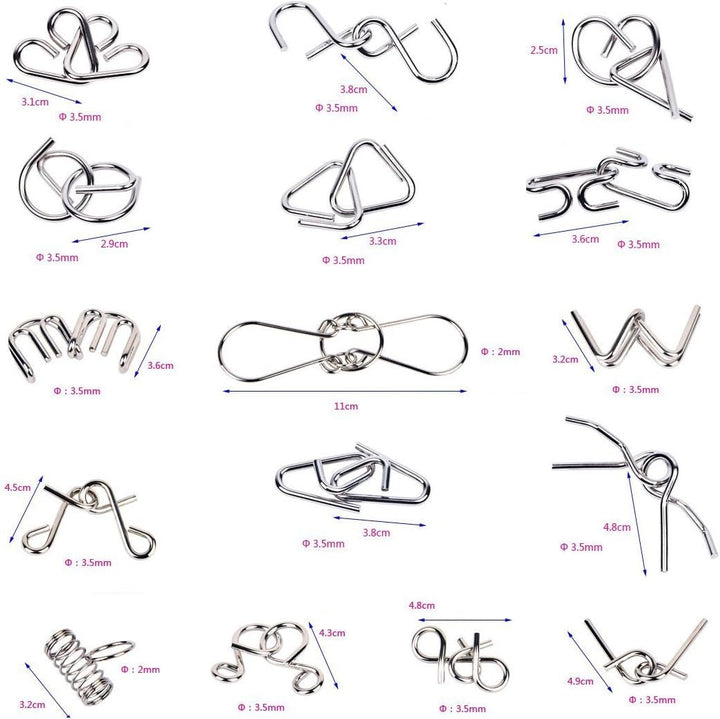 Brehn | Metall-Puzzle-Ring-Set