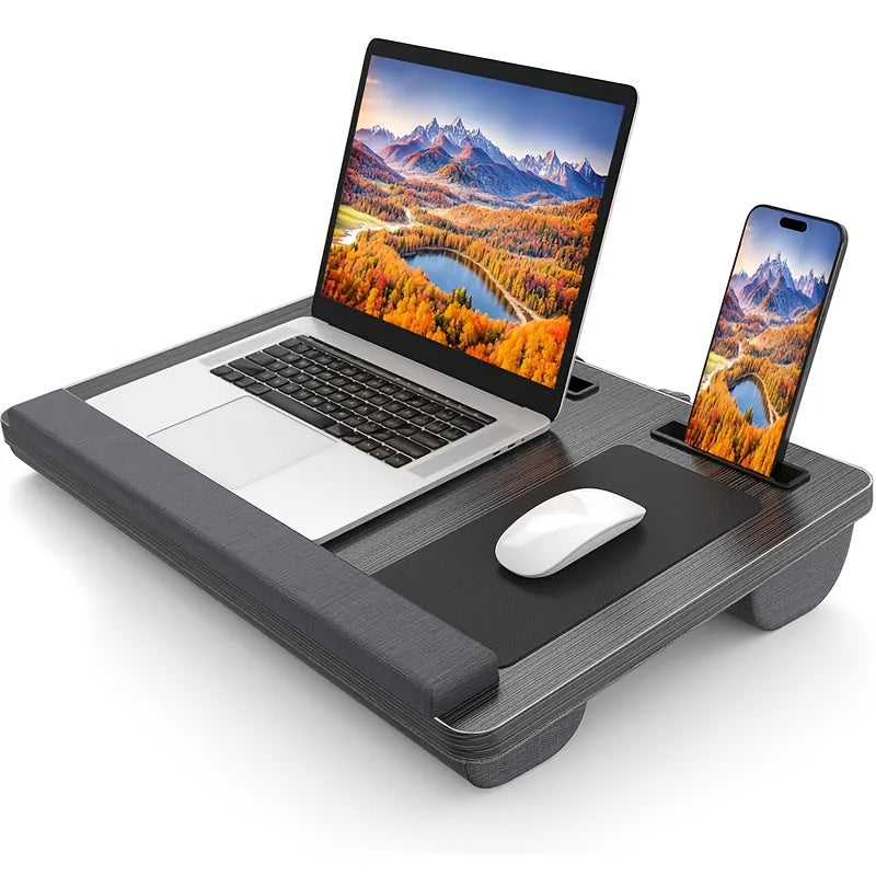 Ergonomischer Laptopständer mit Handgelenkstütze und Geräteslots | Brehn