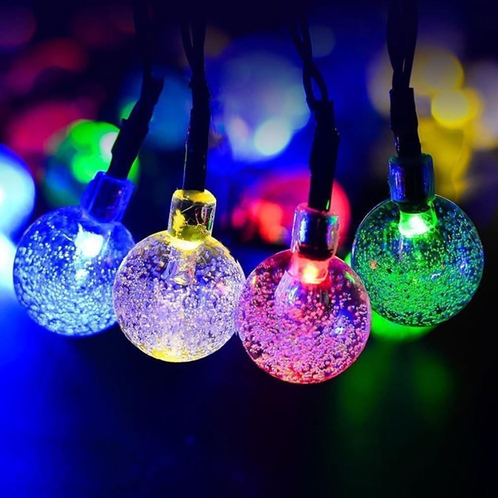 Solarbetriebene Kristallkugel Lichterkette | Brehn